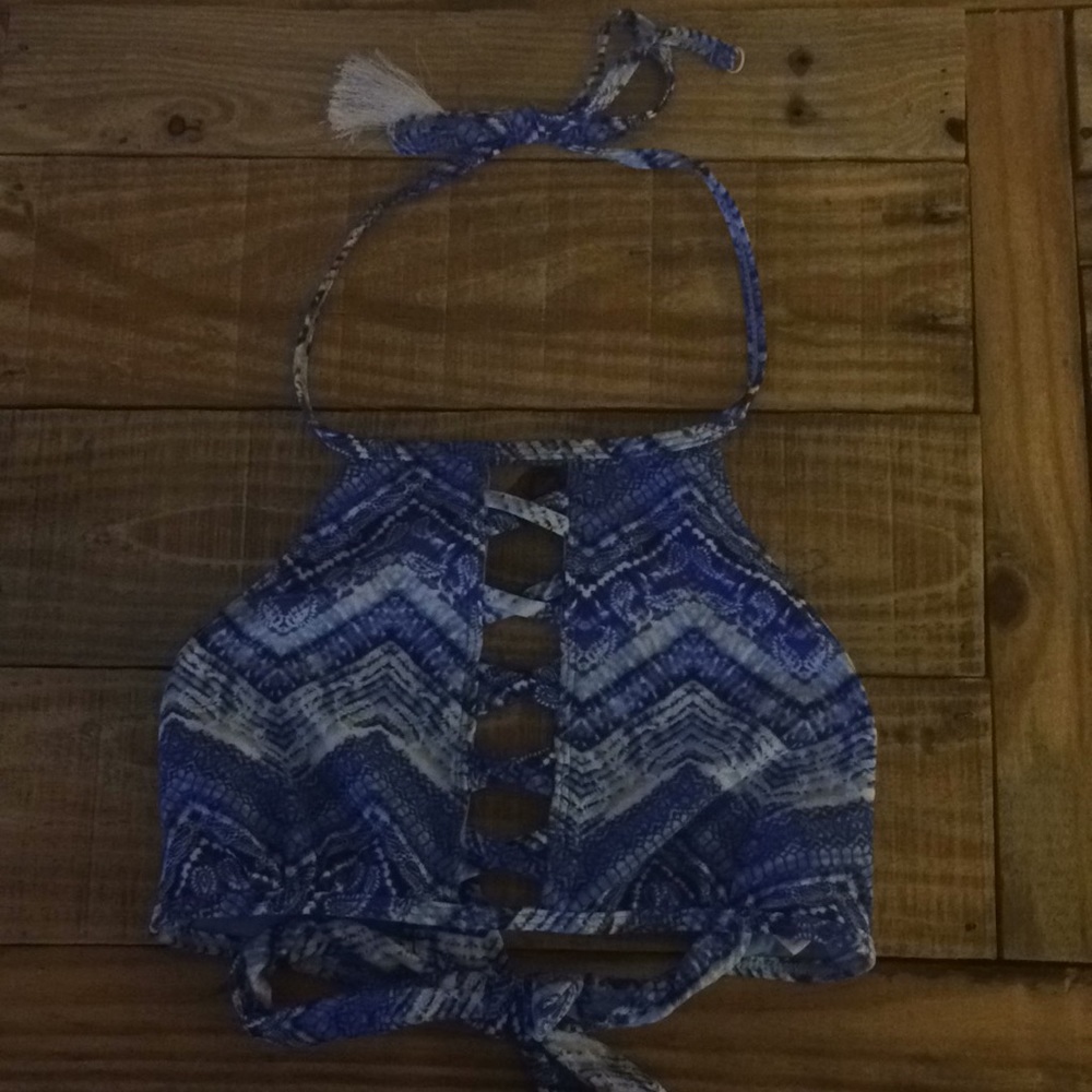 Blue Bikini Top